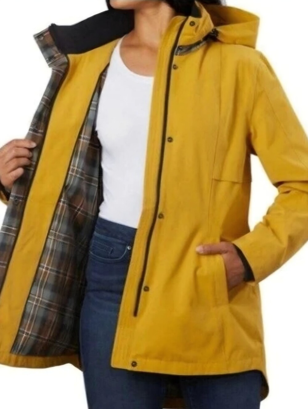 Pendleton Women's Waterproof Breathable Fluu-Zip Rain Trail Jacket - Size Large